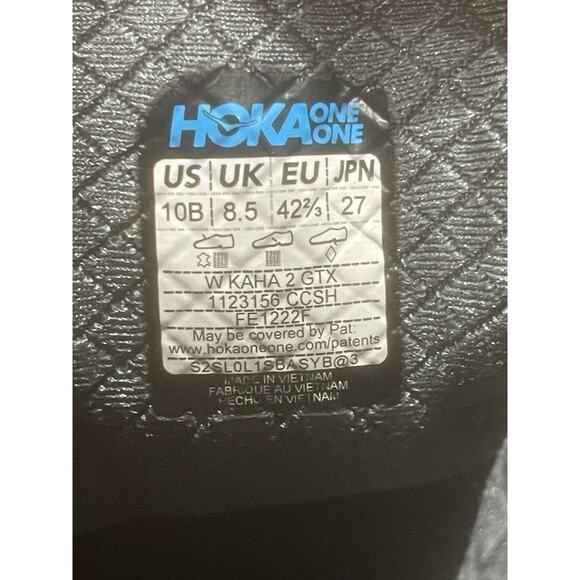 Hoka One One Womens Sz 10B Kaha 2 GTX Hiking Boot Shoes 1123156 CCSH Gray - Picture 5 of 5